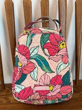 Vera Bradley Floral Quilted Lunch Bunch Bag - Pink & Green